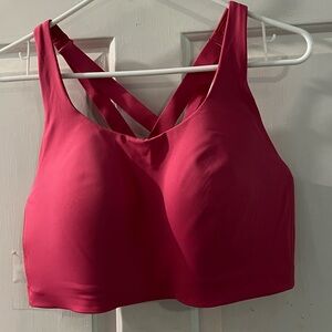 Lululemon Pink Sports Bra Racerback Compression